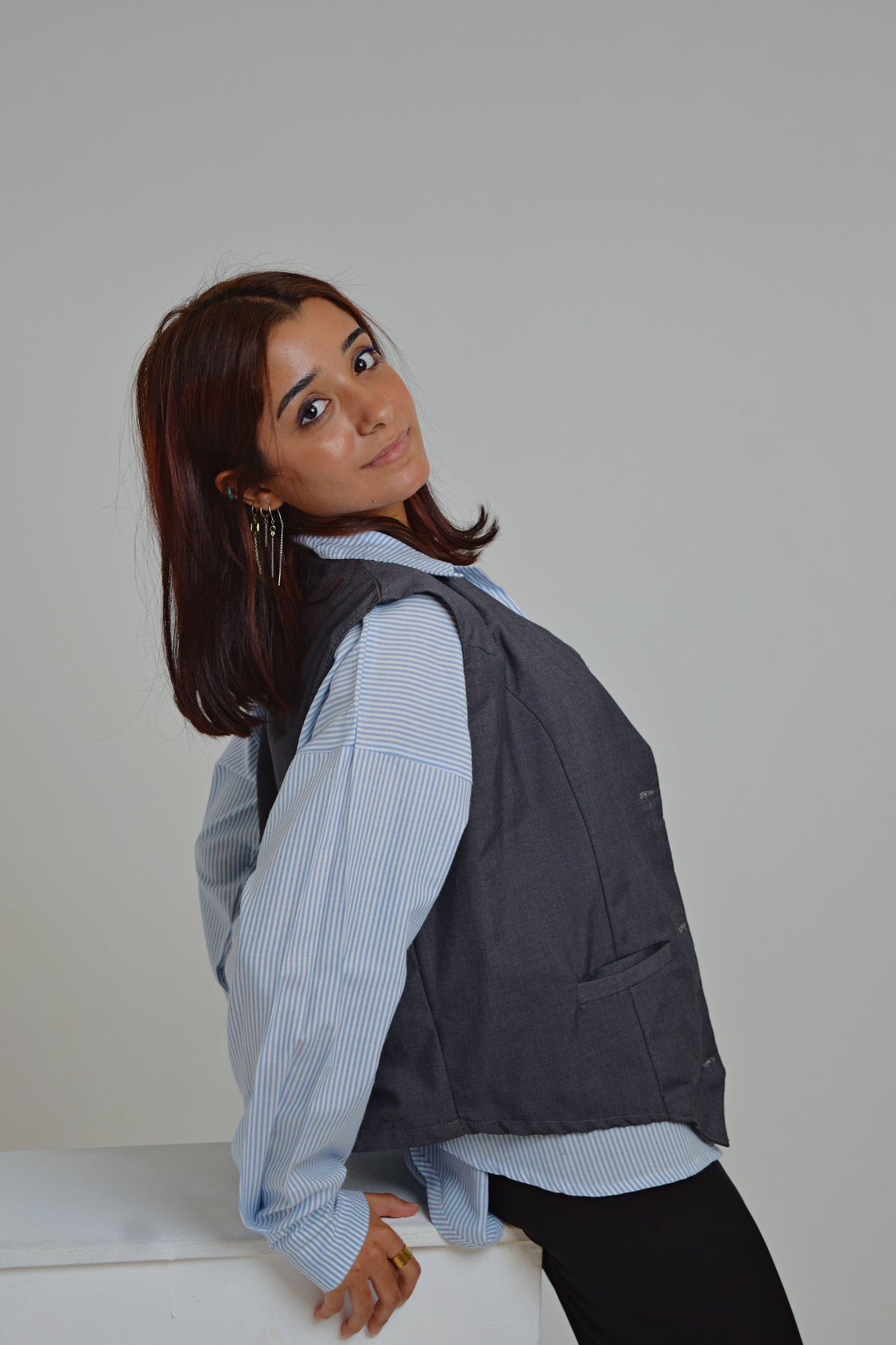 Grey Elegant vest