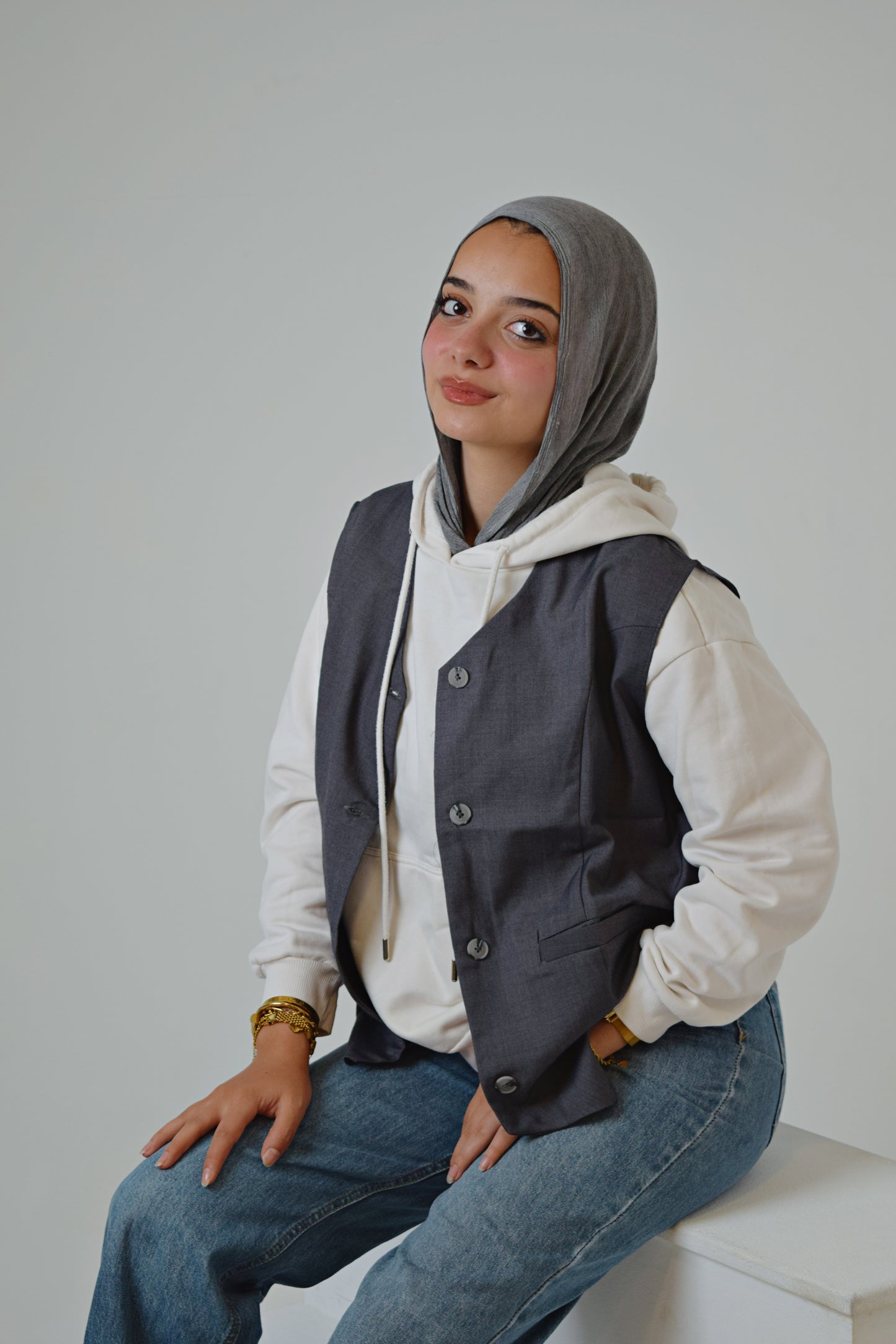 Grey Elegant vest